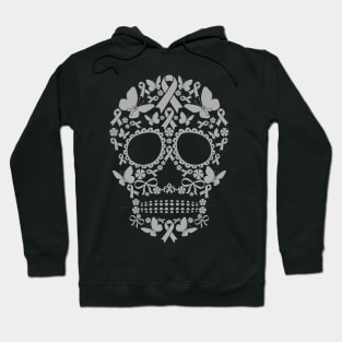 Tattoo Skull Brain Cancer Awareness Halloween Hoodie